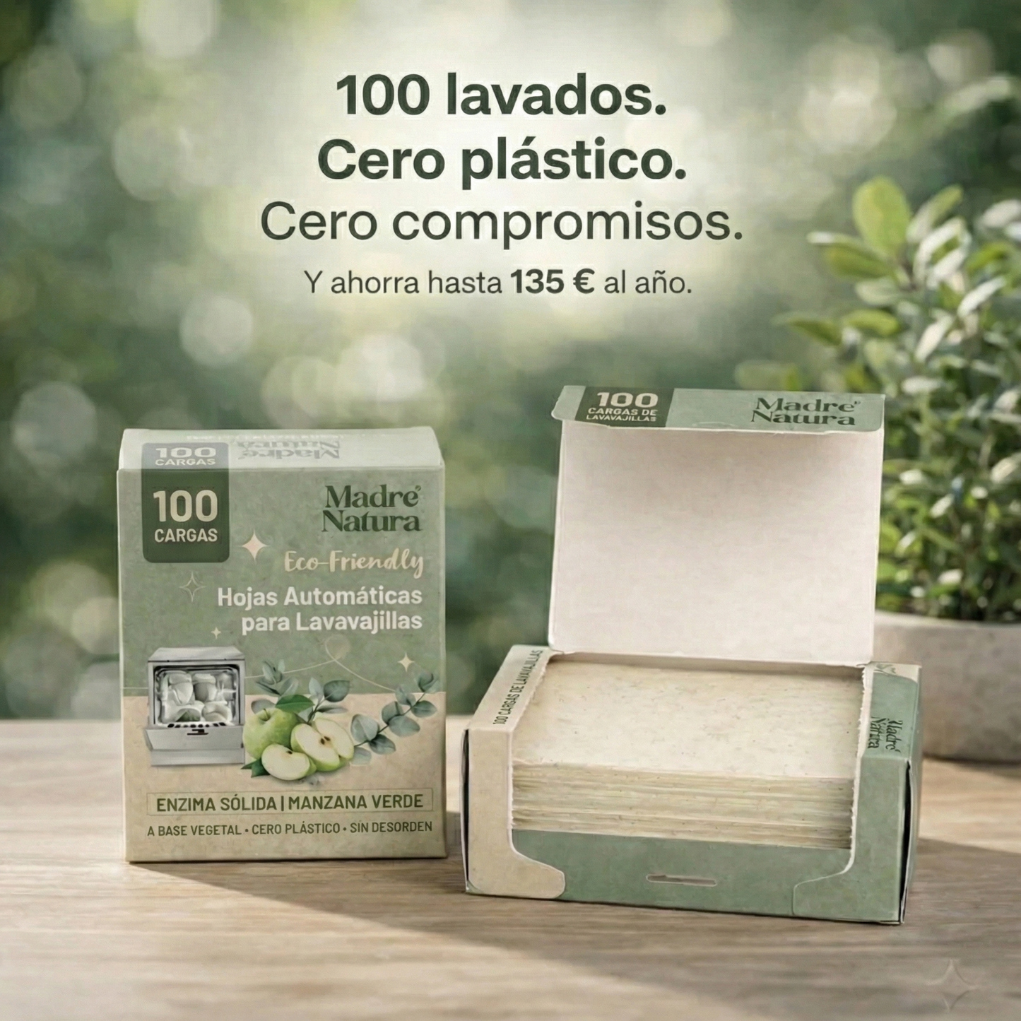 MadreNatura™ | Hojas Detergentes Ecológicas Para Lavavajillas