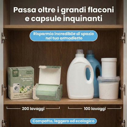 MadreNatura™ | Hojas detergentes para lavadora